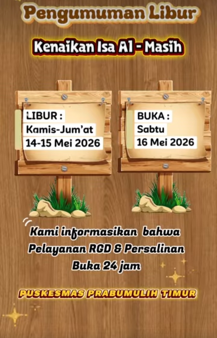 Pengumuman Libur 